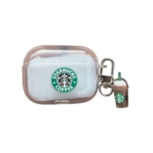 NWT Starbucks Coffee Clear Airpod Pros Key Chain Case